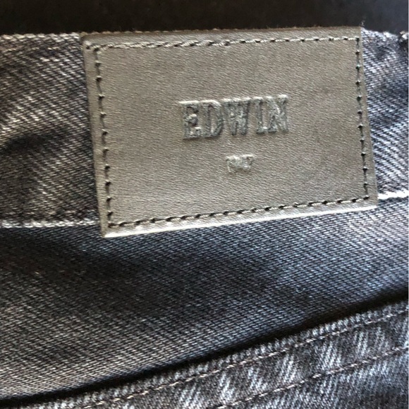 Edwin Jeans Anderson Ankle Jean 90s Relaxed Record Black 34 - Picture 3 of 9